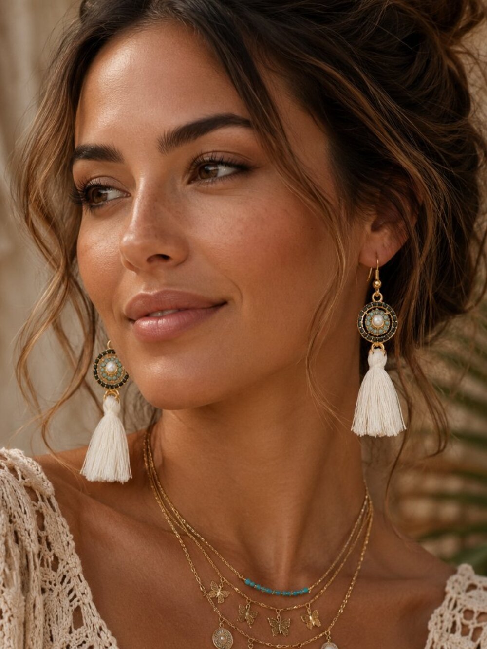 NWT‎ 7 Charming Sisters Boho Tassel Earrings – 2.5 Inches